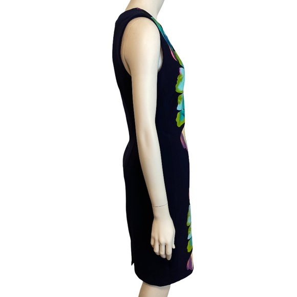 FRANK LYMAN DESIGN Navy Floral Sleeveless Sheath Dress 6 NWT - Picture 5 of 8